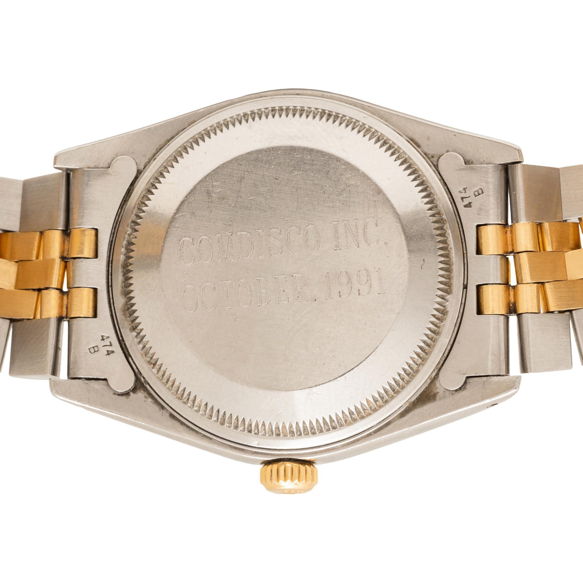 ROLEX, REF. 15223 STAINLESS STEEL AND 18K YELLOW GOLD 'DATE' WATCH