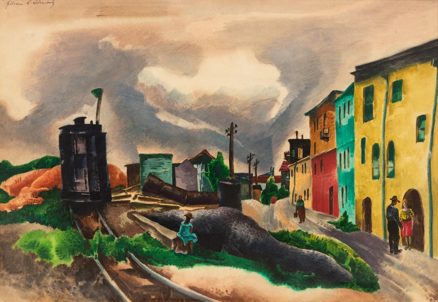 Train Through Town