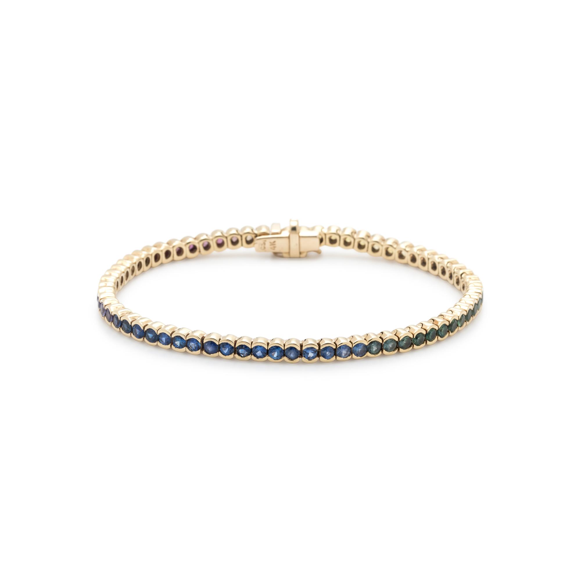 MULTICOLOR SAPPHIRE BRACELET