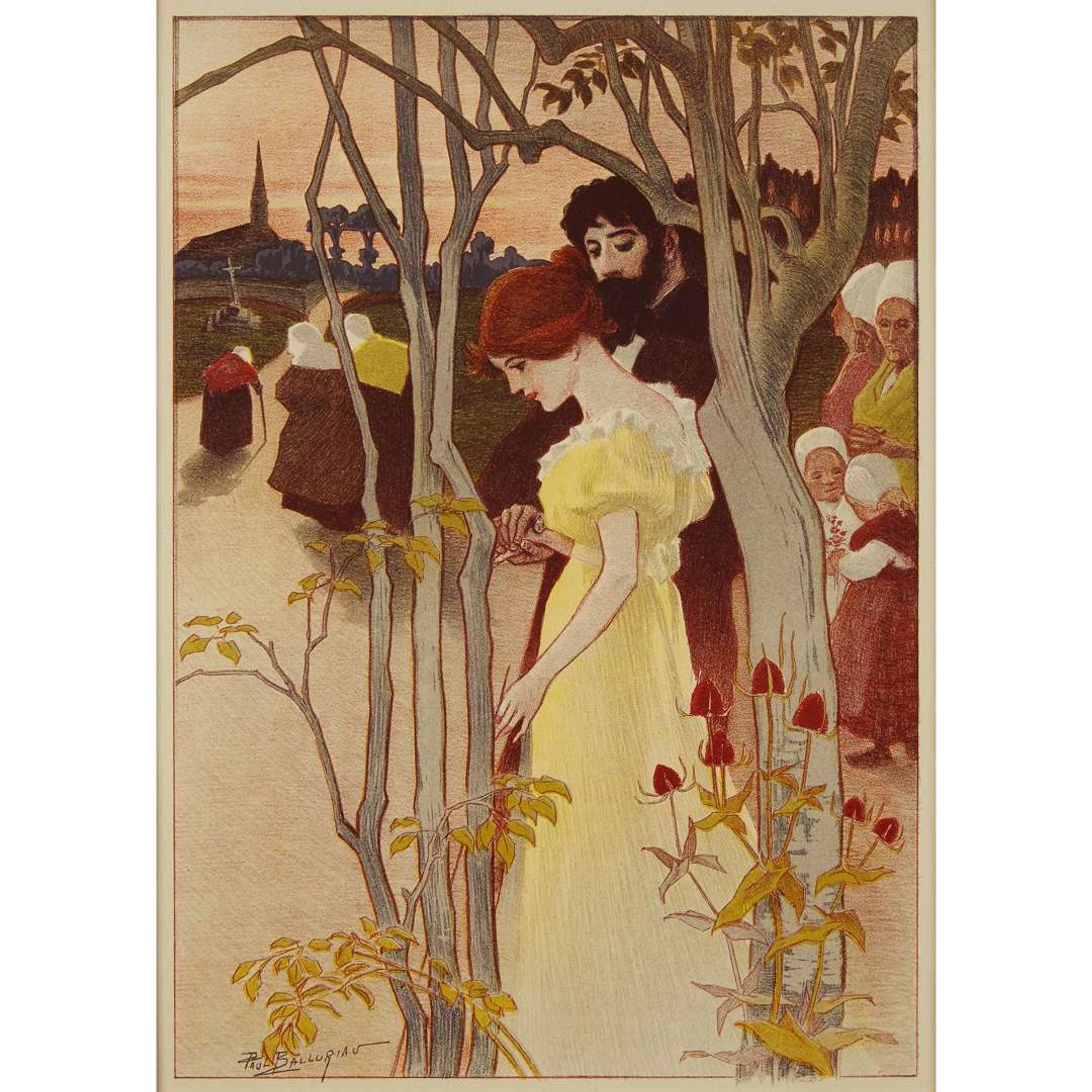 Georges De Feure | Paul Balluriau (Dutch, 1868-1943) | French, 1860-1917) — The Knight's Return and Crepsucule (two works)