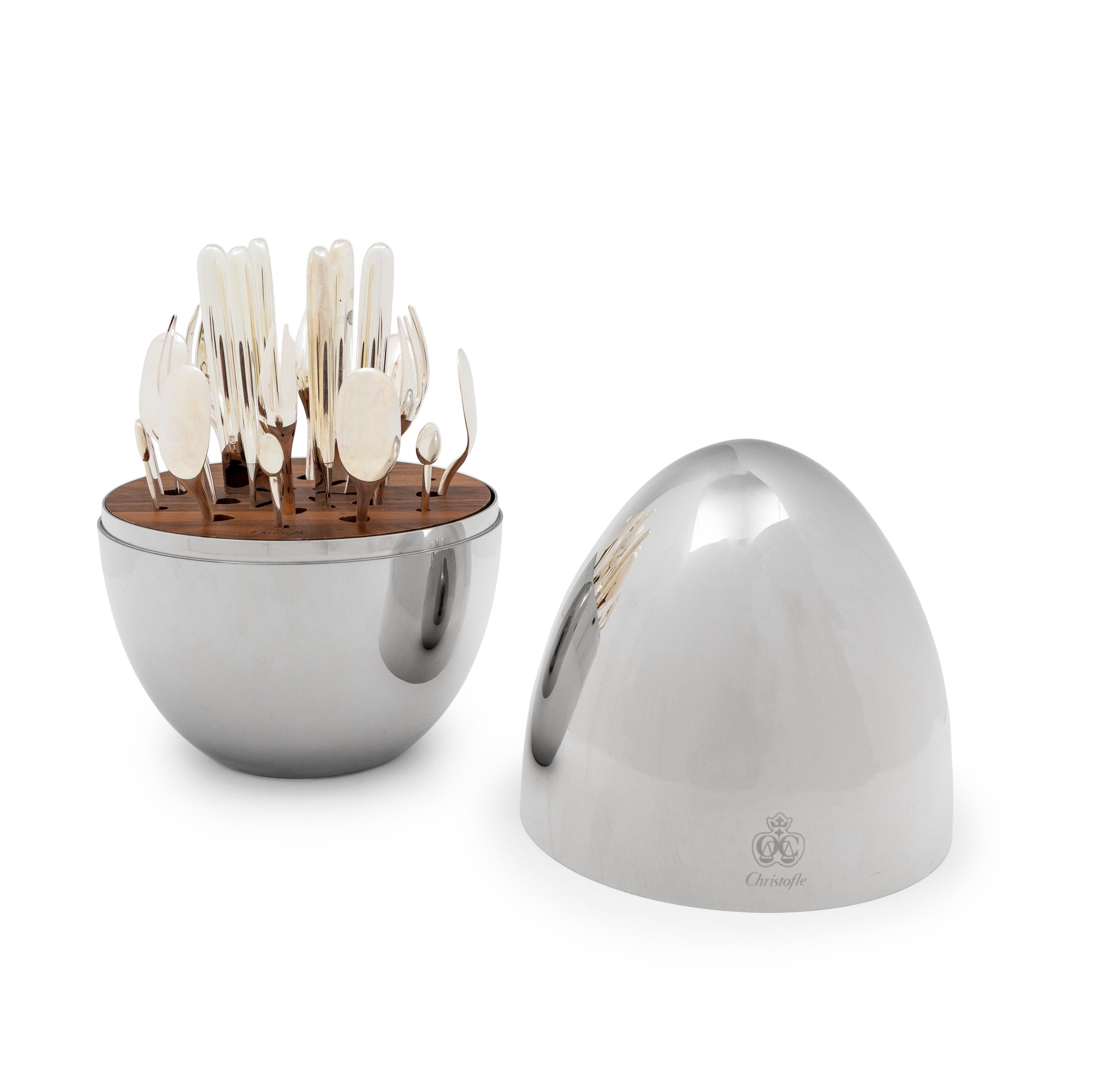 A Christofle Silver-Plate Cocktail Cutlery Set