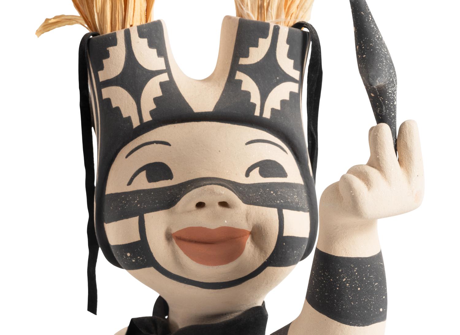 Pottery Koshare Holding a Star