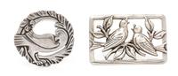 A Collection of Sterling Silver Bird Brooches, 12.00 dwts.