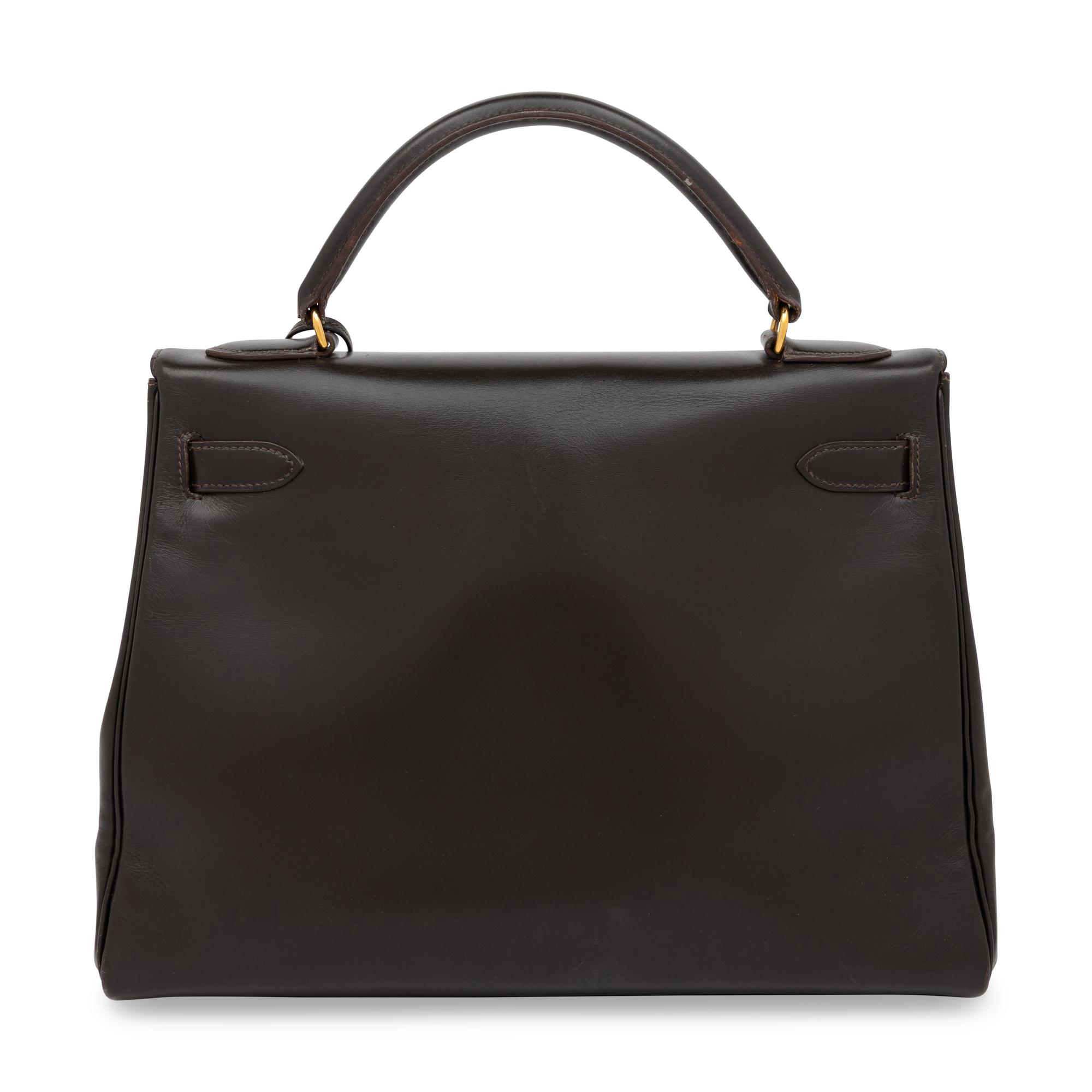Hermès, Kelly 32 in Ebene Box Leather