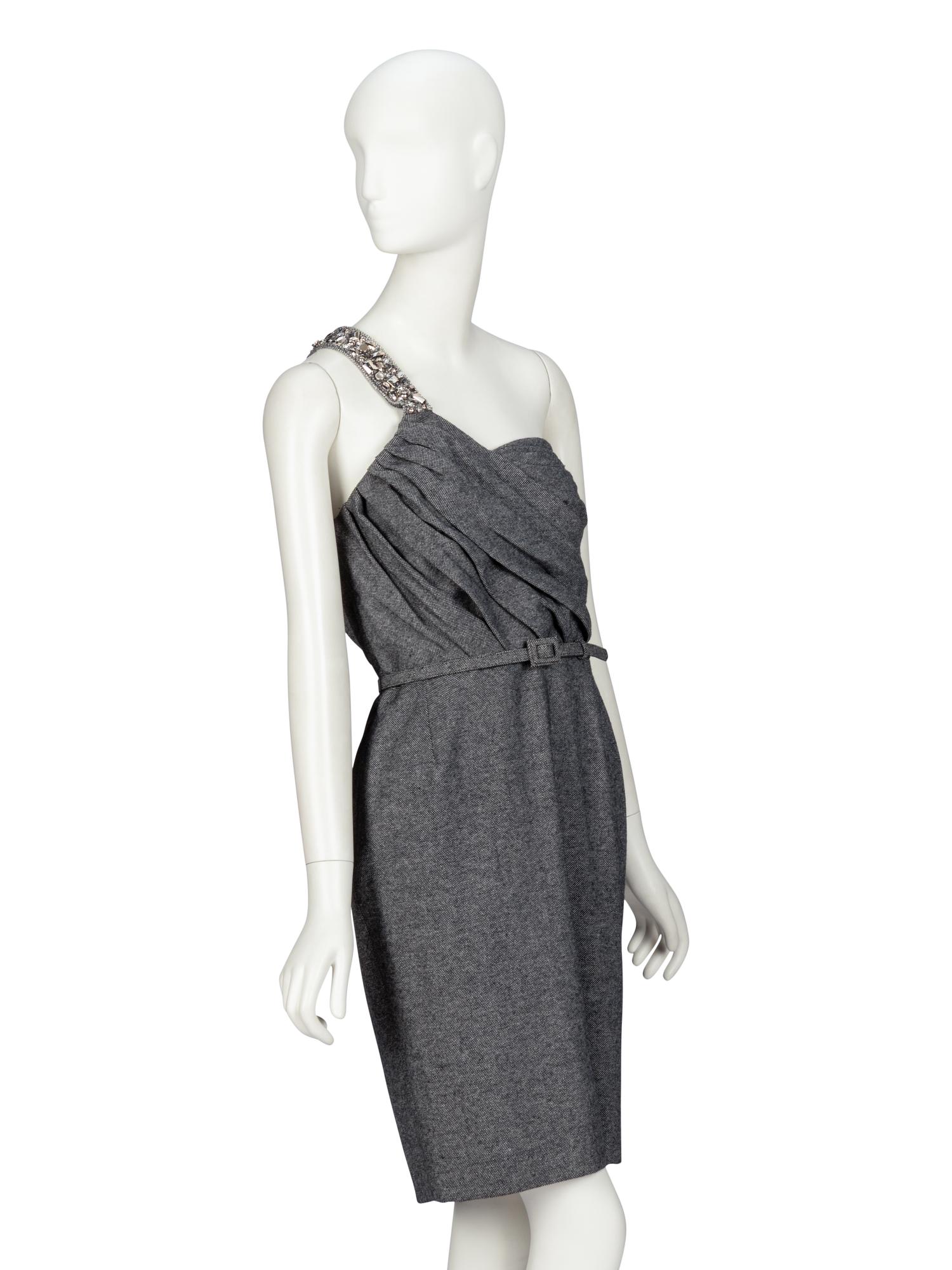 Christian Dior by John Galliano , Embellished Wool Tweed Dress