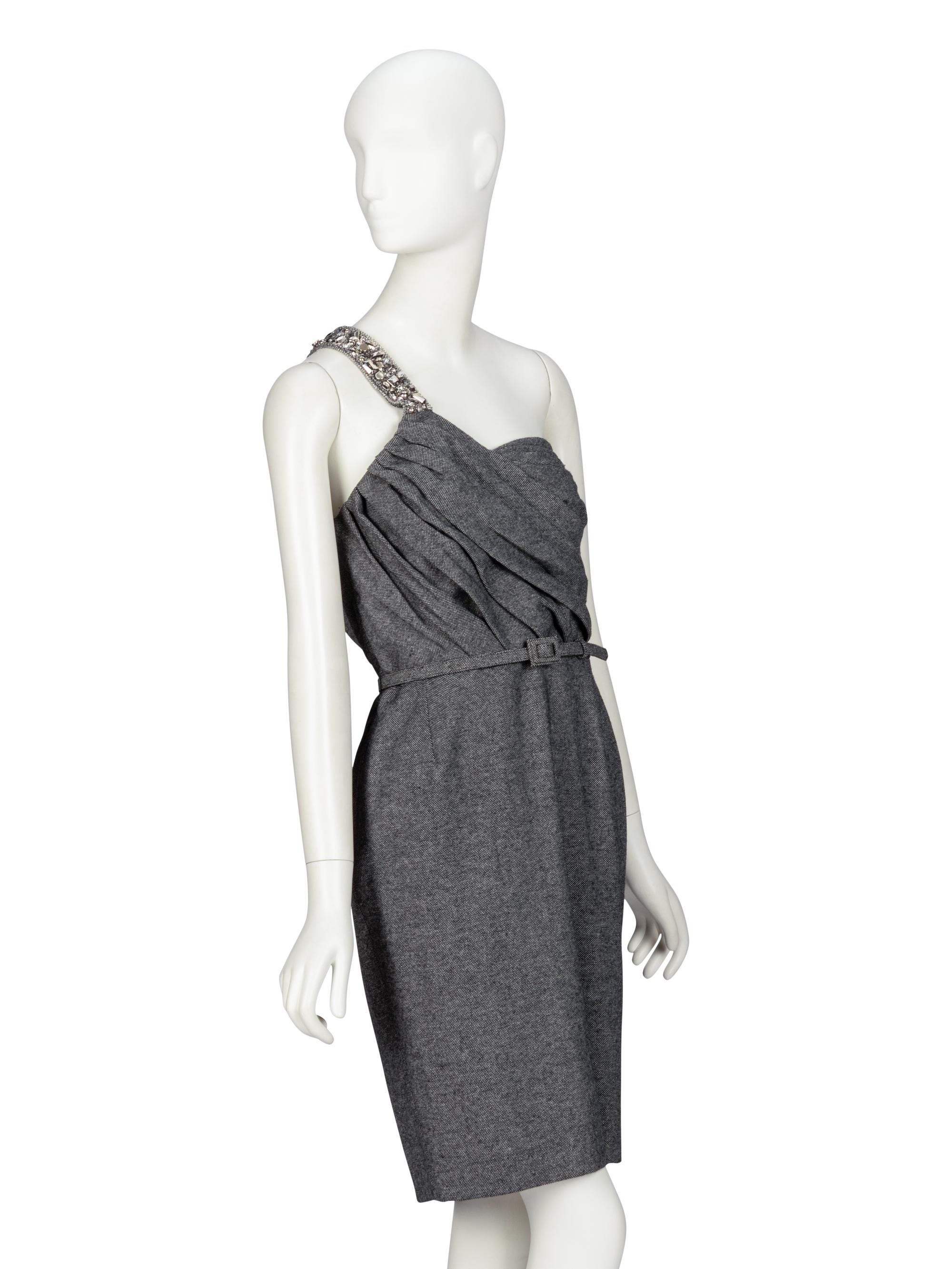 Christian Dior by John Galliano , Embellished Wool Tweed Dress