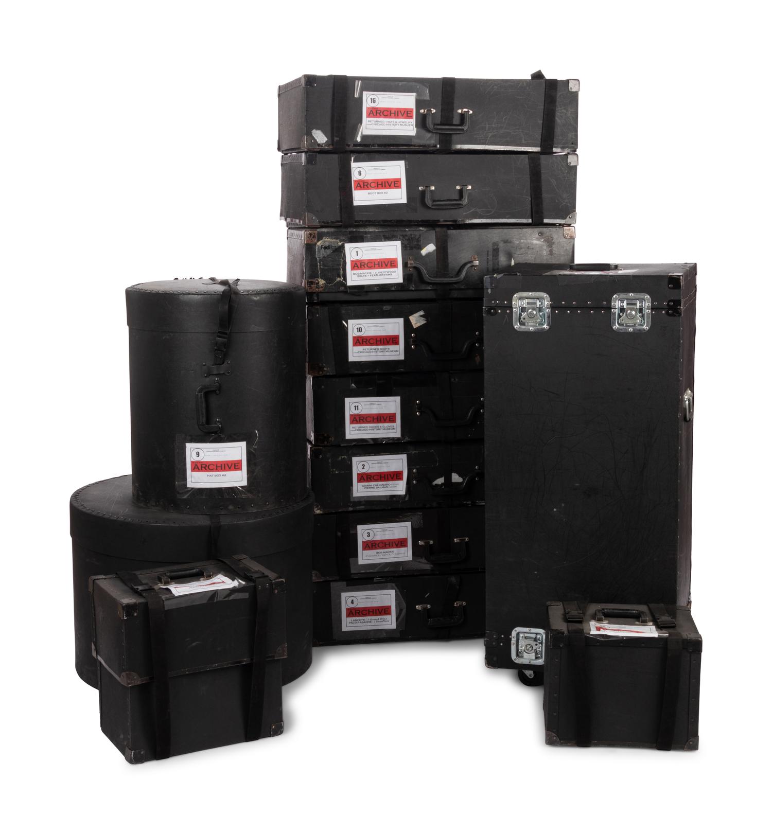 Collection of Thirteen Travel Cases Used for Ebony Fashion Fair and Archive