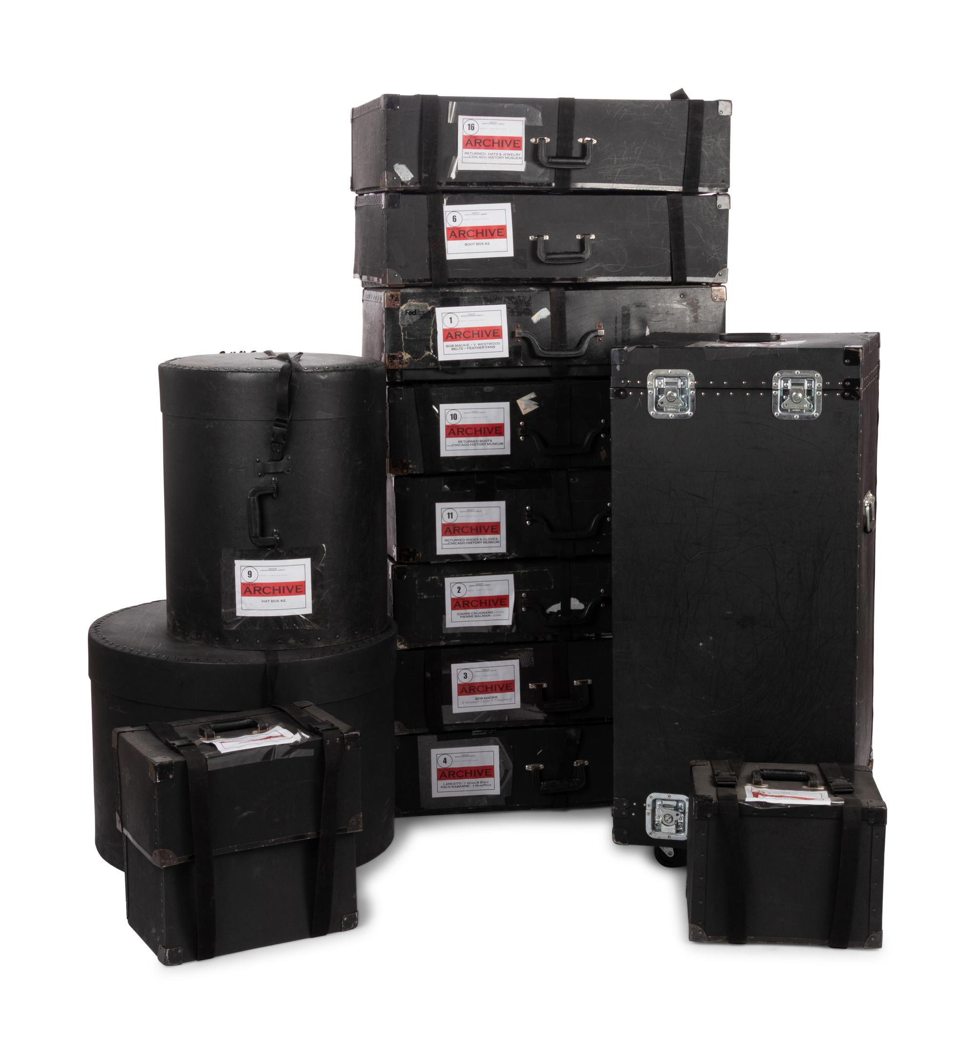 Collection of Thirteen Travel Cases Used for Ebony Fashion Fair and Archive