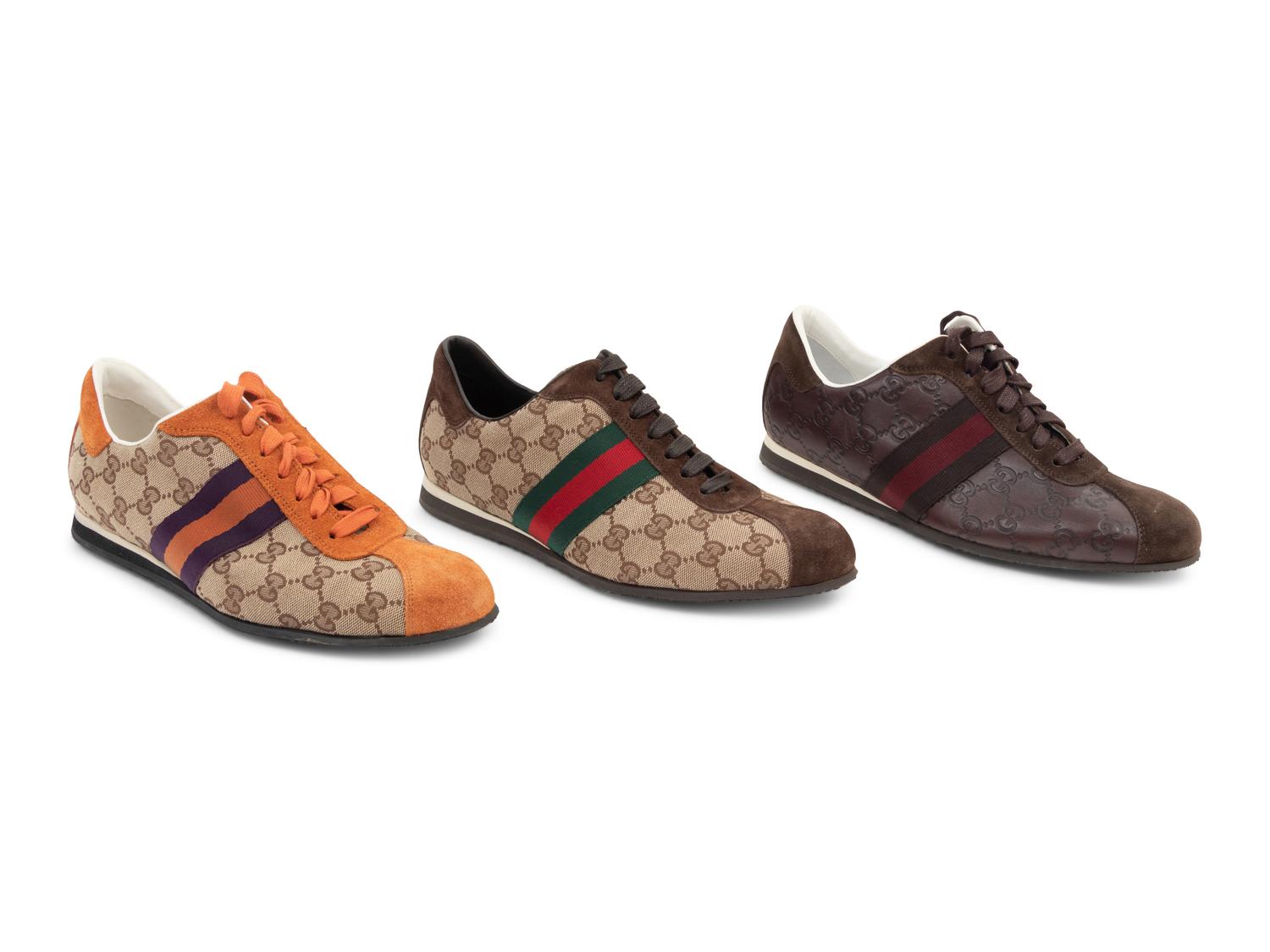 Three Pairs of Gucci Sneakers, 2000s