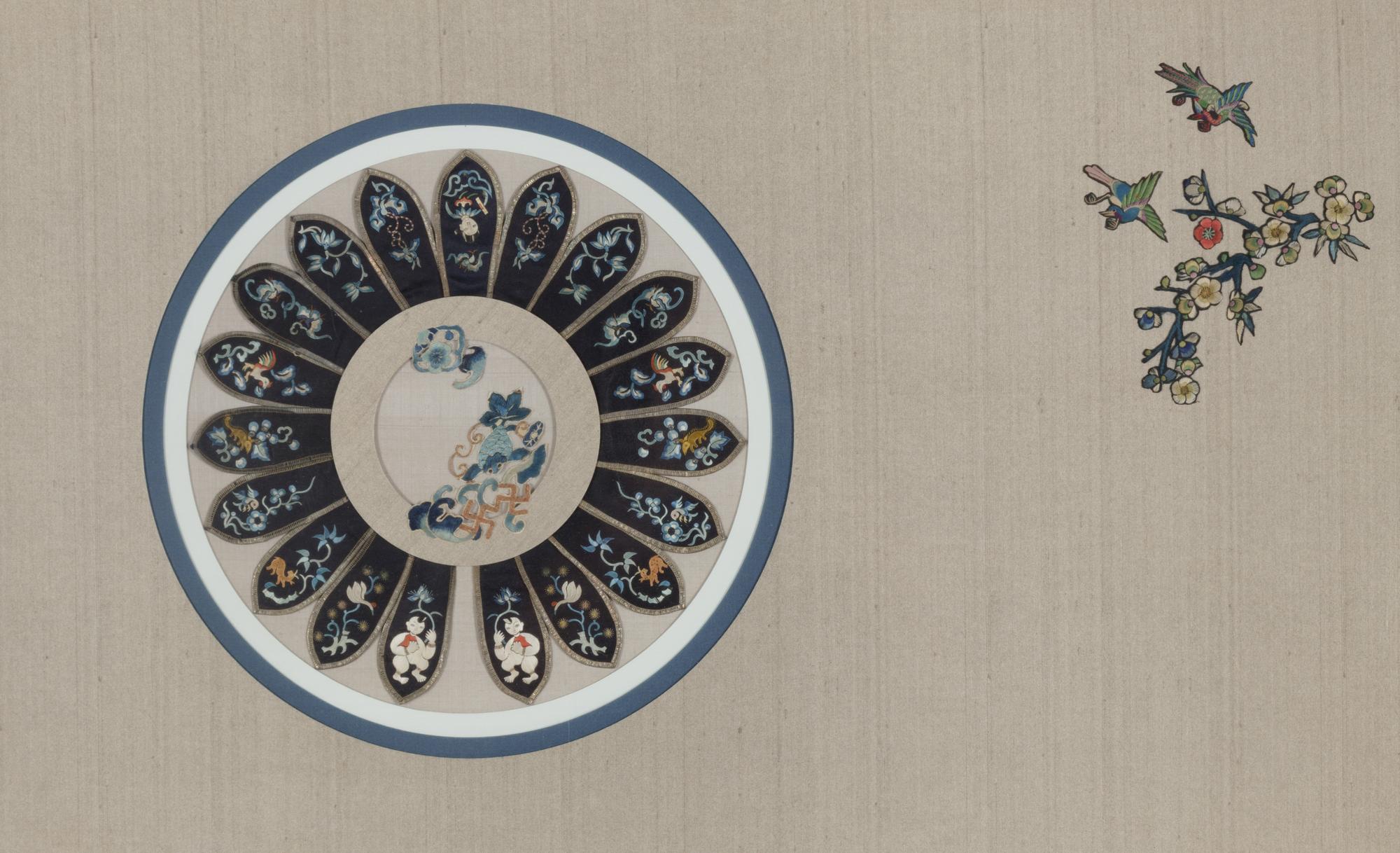 10 Chinese Embroidered and Woven Silk Articles