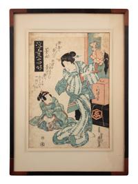 A Group of Six Japanese Woodblock Prints