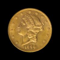 A United States 1896-S Liberty Head $20 Gold Coin