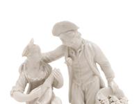 A Group of Seven White Porcelain Articles