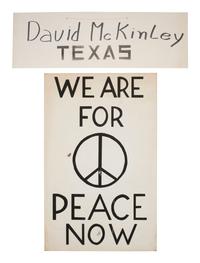 [POLITICS - VIETNAM]. A group of 4 posters and handmade signs protesting the draft. Ca late 1960s-1970s.