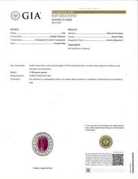An 18K White Gold, Ruby, and Diamond Ring