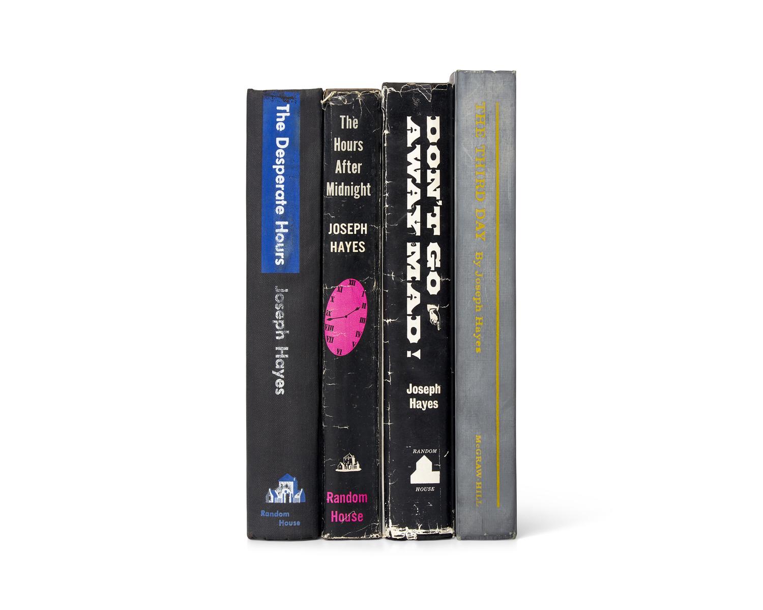 HAYES, Joseph (1918-2006). A group of 3 inscribed titles, comprising: