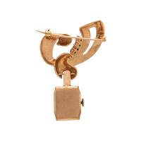 Retro, Rose Gold Lapel Watch Brooch