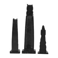 Haida Carved Argillite Model Totem Poles