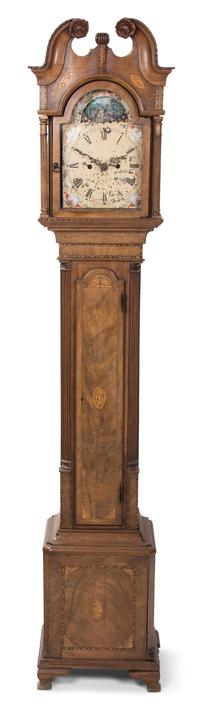 A George III Inlaid Walnut Dwarf Case Clock — 19TH CENTURY