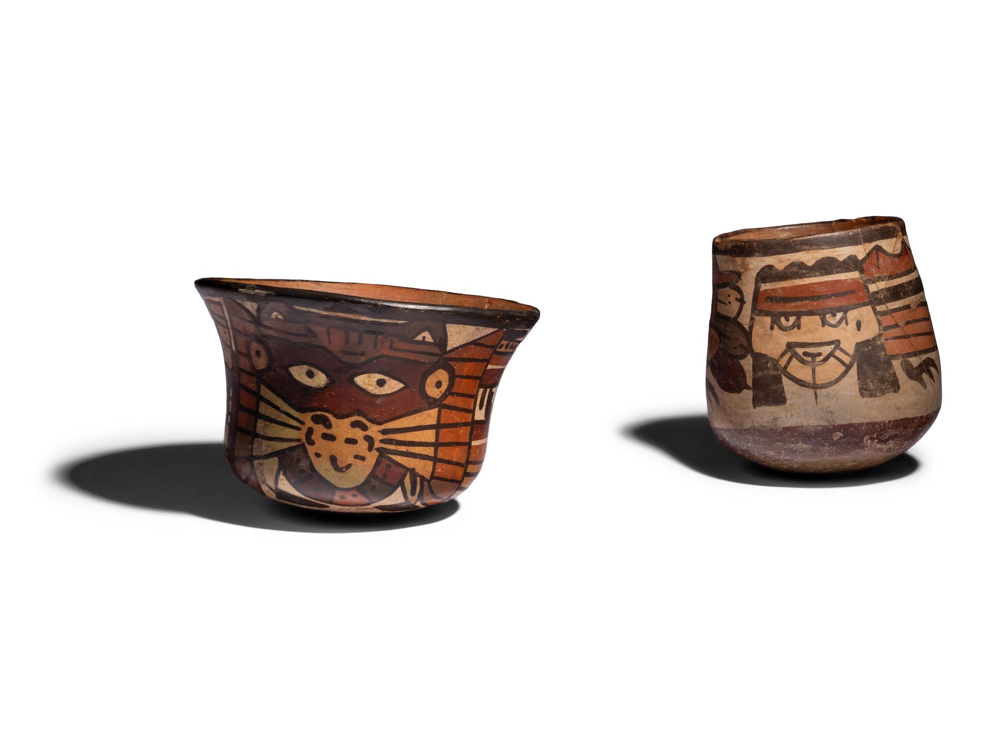 Two Nazca Polychrome Vessels