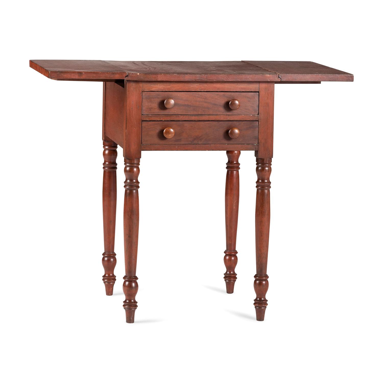 A Classical Turned Walnut Pembroke Table