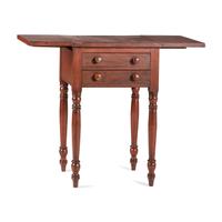 A Classical Turned Walnut Pembroke Table
