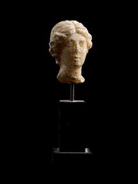 A Roman Marble Head of a Woman