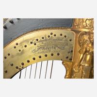 A Sebastian Erard Parcel Gilt and Green-Painted Harp 19th century