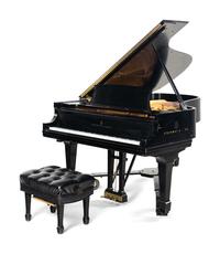 A Steinway and Sons Ebonized Grand Piano