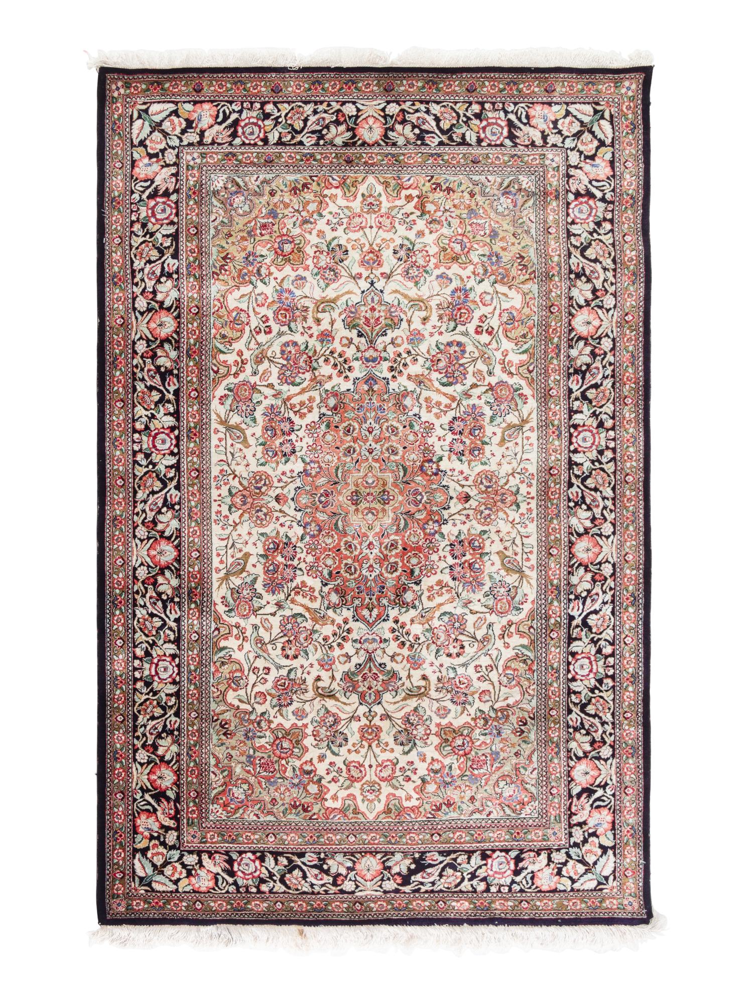 A Qum Silk Rug