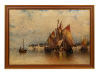 Venetian Fishing Boats off San Nicoletto, Near Venice