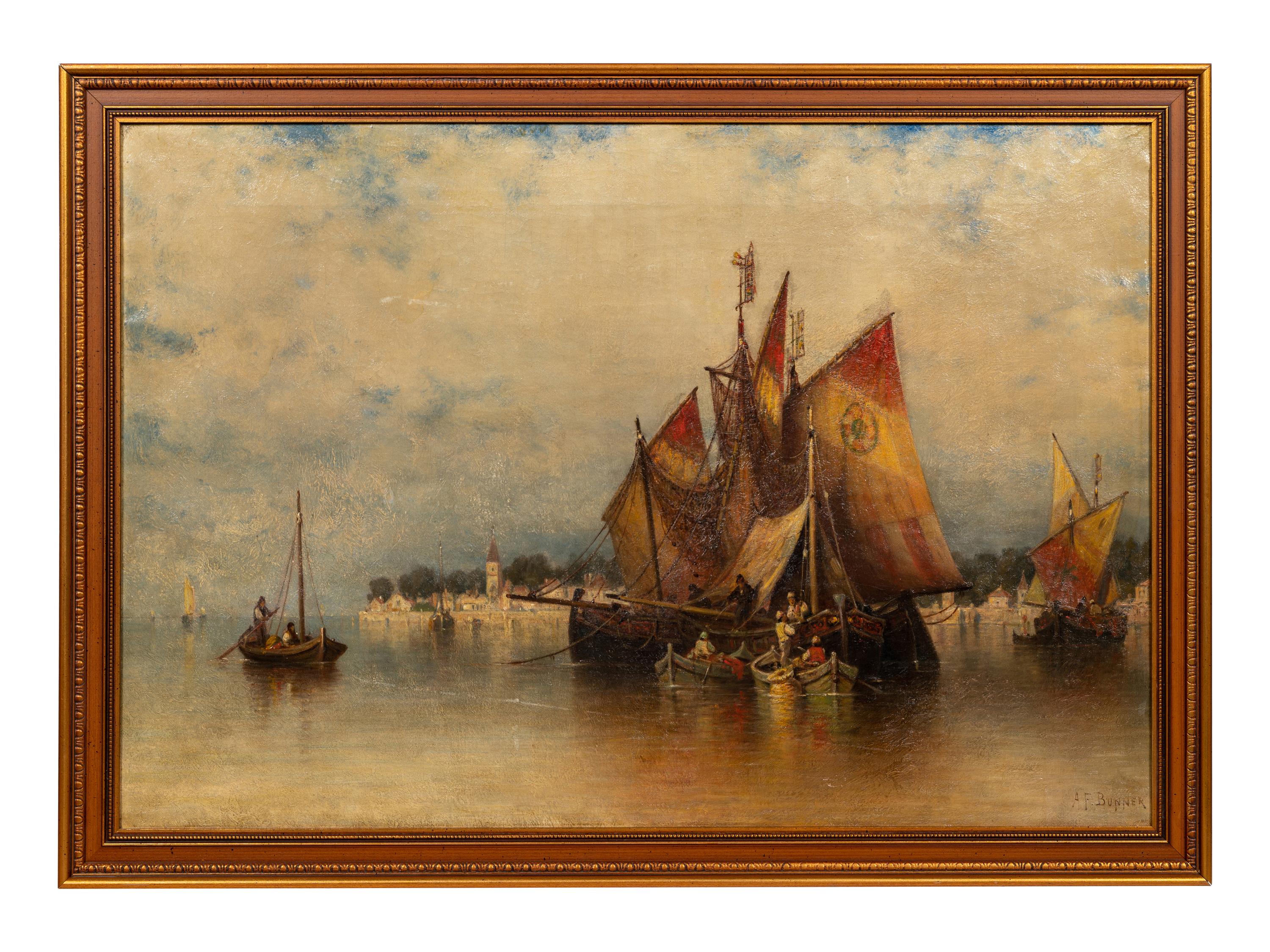 Venetian Fishing Boats off San Nicoletto, Near Venice