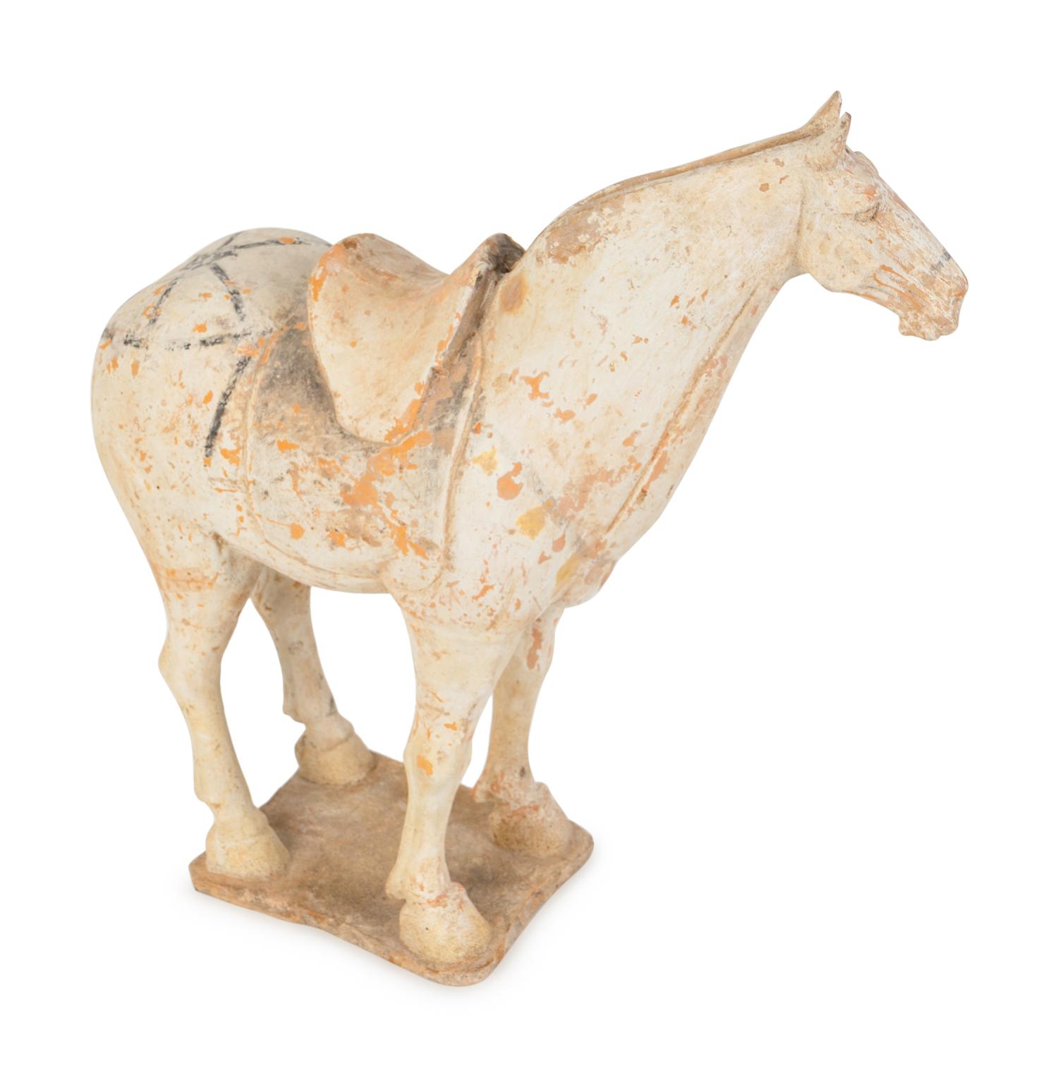 A Tang Style Painted Terracotta Horse — 20TH CENTURY
