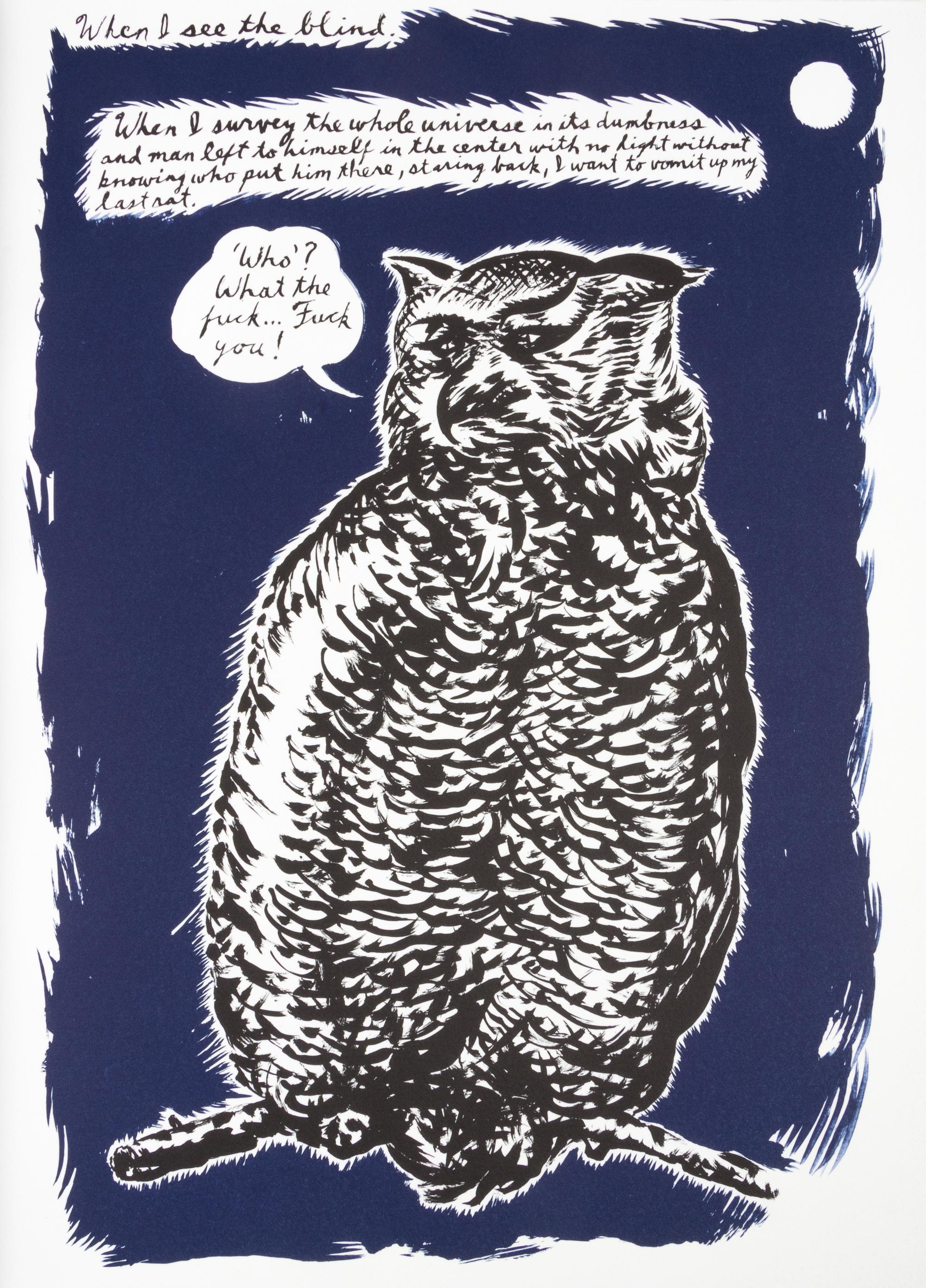 Raymond Pettibon, (American, b. 1957), Plots on Loan, 2001 (complete illustrated book with 72 lithographs bound as issued)