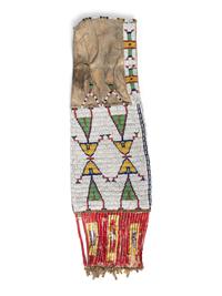 Sioux Beaded Hide Tobacco Bag