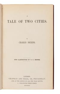 DICKENS, Charles (1812-1870). Tale of Two Cities . London: Chapman and Hall, 1859.