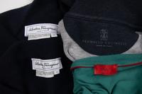FOUR MEN'S SPORTSWEAR PIECES BY BRUNELLO CUCINELLI, ISAIA, AND SALVATORE FERRAGAMO