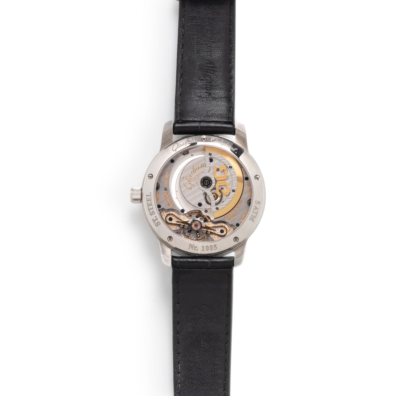 GLASHÜTTE ORIGINAL, STAINLESS STEEL 'PANOMATICLUNAR' WATCH