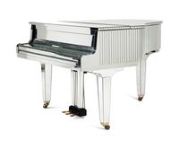 A Custom Yamaha Mirrored Baby Grand Piano