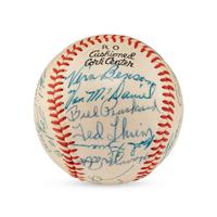 A 1958 Winston Salem Red Birds Team Signed Autograph Baseball