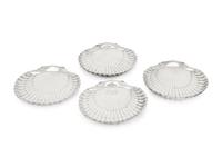 Four Gorham Silver Shell Dishes and Two Similar English Shell Dishes