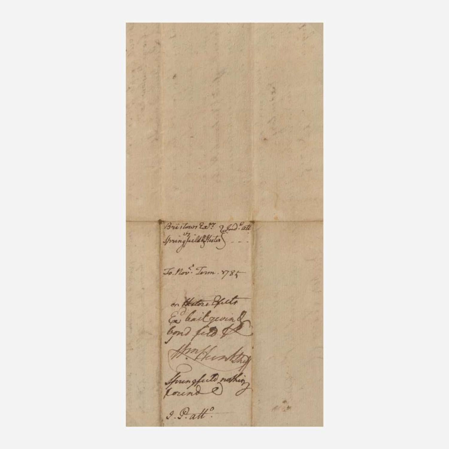 [Declaration of Independence] [North Carolina] Penn, John Manuscript Document, initialed