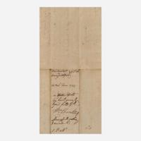 [Declaration of Independence] [North Carolina] Penn, John Manuscript Document, initialed