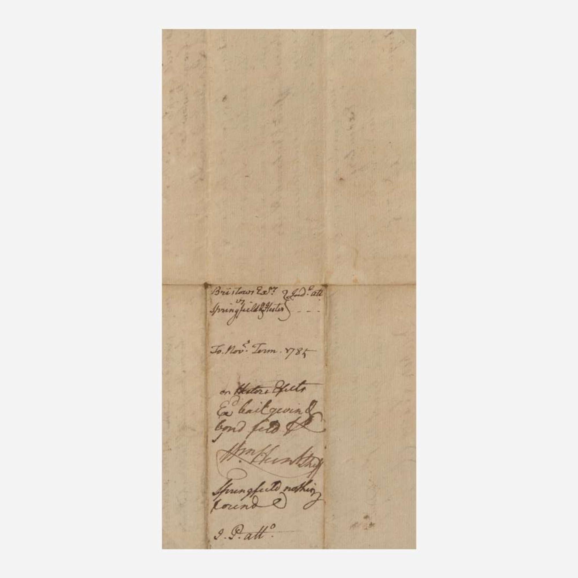 [Declaration of Independence] [North Carolina] Penn, John Manuscript Document, initialed