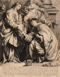 A Group of Works by Various Artists, , A group of 4 works: Titian and His Mistress by Sir Anthony Van Dyck (Flemish, 1599-1641), Jesus