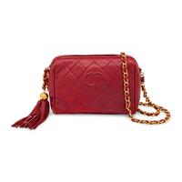 Chanel, Camera Bag in Quilted Red Leather