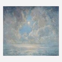 Emil Carlsen (American, 1853–1932) Moonlight (also titled Foggy Sun Over the Lake)