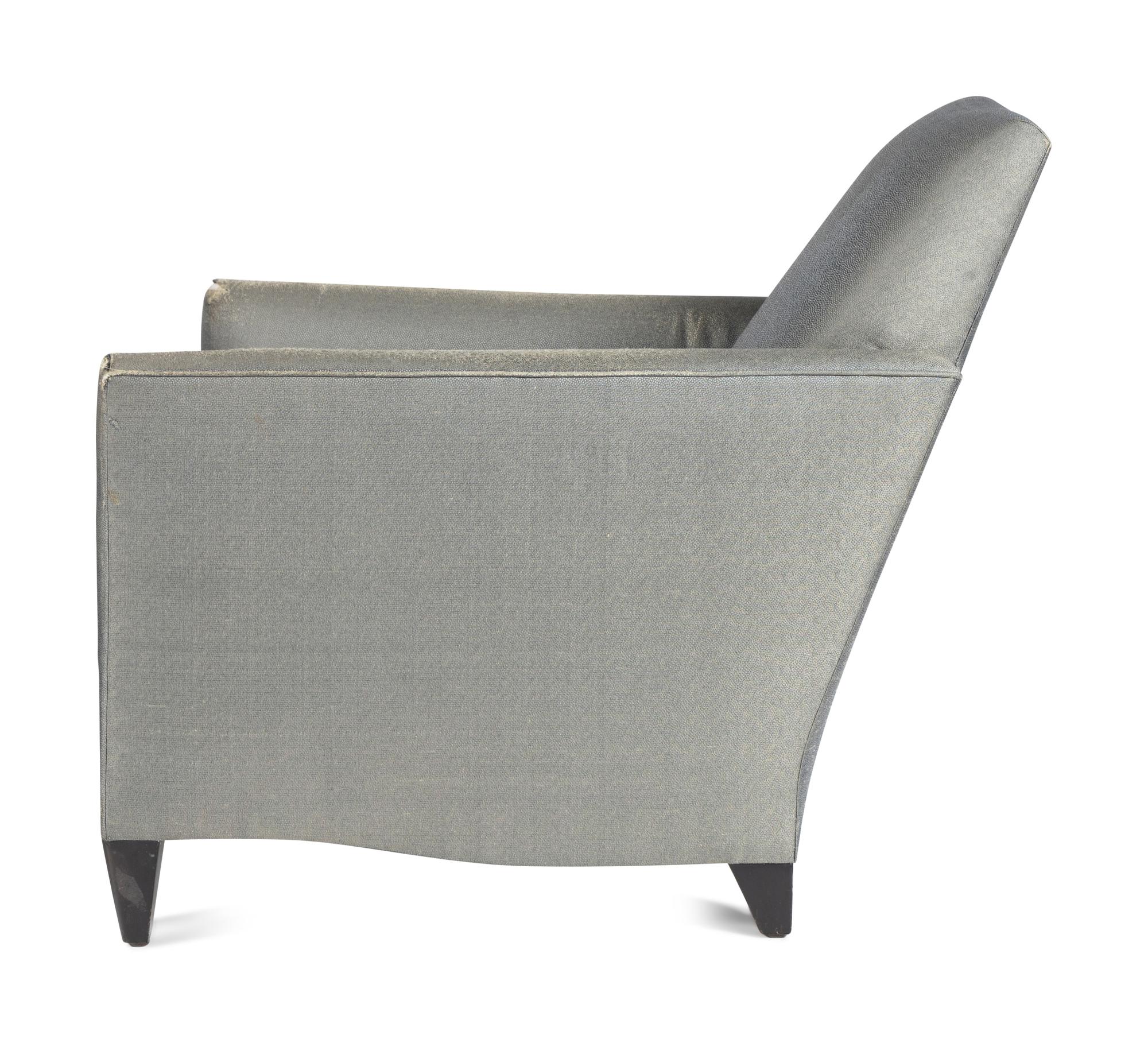 Pair of Lounge Chairs and Ottomans