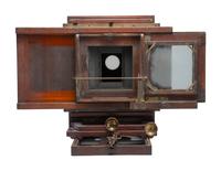 [CAMERAS]. Large format studio camera, possibly E. and H.T. Anthony.