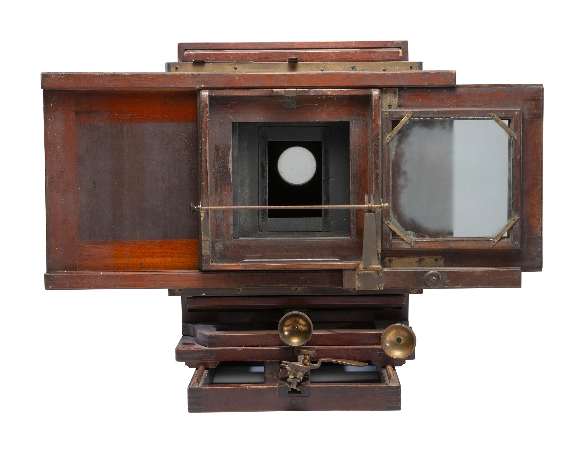 [CAMERAS]. Large format studio camera, possibly E. and H.T. Anthony.